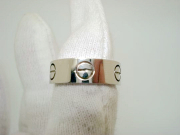 J0404

Cartier 卡地亞 love 系列 18K白K金 戒指 國際戒圍7.5號圍 歐洲圍47號

G23248 重2.1錢 5.6mm*1.7mm 戒指內徑14.9mm 寬版 