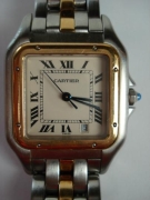 W1378 CARTIER 卡地亞 PANTHER 單排金 
白色面盤 羅馬數字 男用錶 原廠保證書
錶頭(不含龍頭):27mm*27mm 厚度:6.5mmm