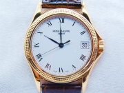 w1466
PATEK PHILIPPE 百達翡麗 5117R-001 
金字塔外圈 18k玫瑰金 自動上鍊機芯 男用錶
全部原裝 皮帶除外 2004年五月購買於金生儀
錶頭直徑:37mm 厚:9mm 有保單 無盒子 
